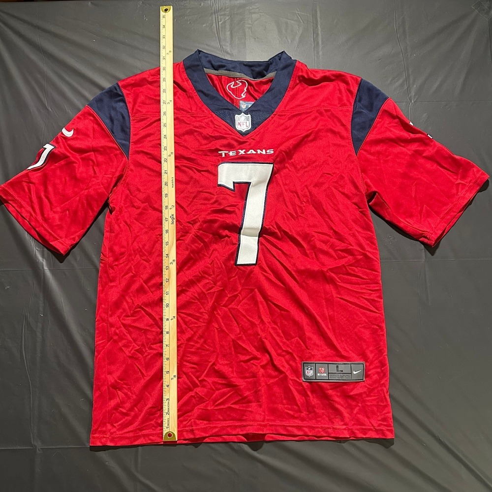 Nike Houston Texans CJ Stroud 7 Red NFL Football Jersey Size Large Mens